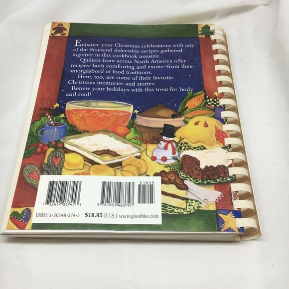 A Quilters Christmas Cookbook Festive Recipes Desserts 1996 Stotlzfus & Ranck - Picture 11 of 11